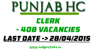 Punjab-HC-Clerk-Jobs-2015