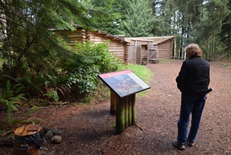 exploring Fort Clatsop and the fort replica
