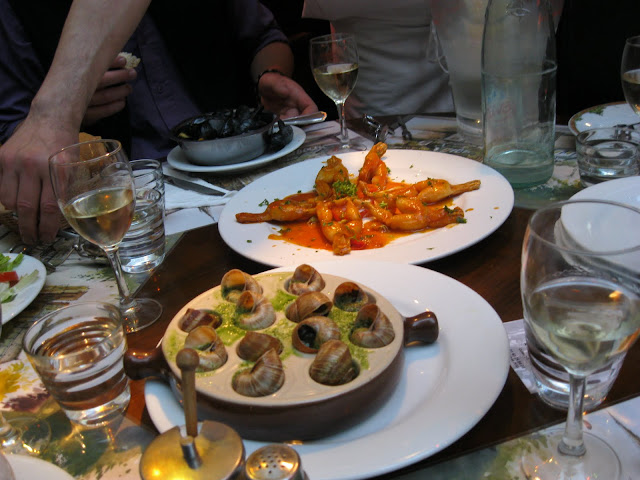 Snails and frogs legs!