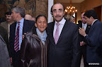 Milagros Sala estuvo presente en los salones de la residencia del Embajador en Argentina.