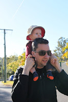 Oscar catching a lift