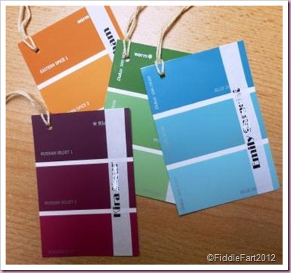 Paint chart tags. Paint chart tags.