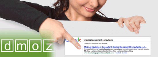 Showing top Result in google Search check_dmoz_submission