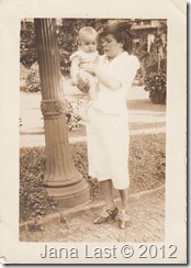 Sarah Vasques Madeira Webster holding Beth Webster February 19, 1939