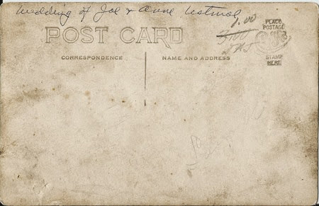 Joe and Anne Ustmol Postcard back DL Ant Joe and Anne Ustmol Postcard back DL Ant