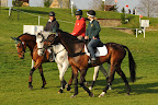 Sam Griffiths's 2 rides exercising with Paul Tapner on the grey Kilronan