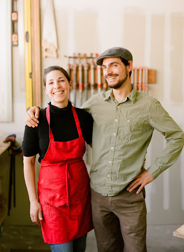 Two of the masterminds behind this series: Gabby from Cake Coquette and her brother, Sebastian, who designed and created the sleek cake stand. Two of the masterminds behind this series: Gabby from Cake Coquette and her brother, Sebastian, who designed and created the sleek cake stand.