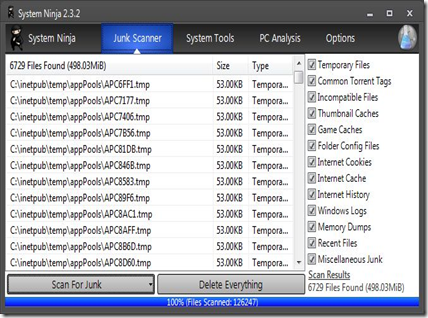  Removing Unused Files With System Ninja