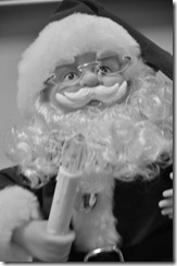 Once a dancing Santa, he still makes you smile. Once a dancing Santa, he still makes you smile.
