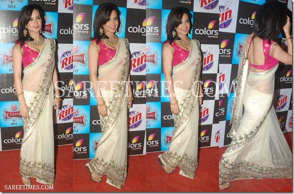 Kangana_Ranaut_Embroidery_Shimmer_Saree