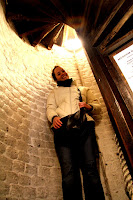 Stairs up to the operating theatre museum