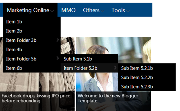 Menu bar đa cấp Menu bar đa cấp