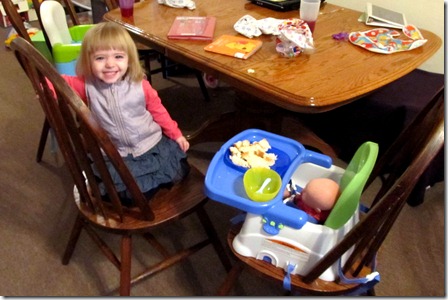 Elaine feeding Betsy
