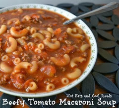 Beefy Tomato Macaroni Soup