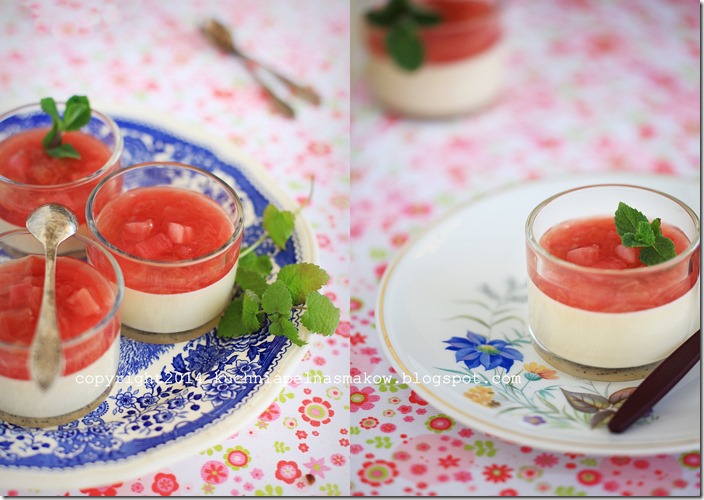 Panna cotta z rabarbarem4