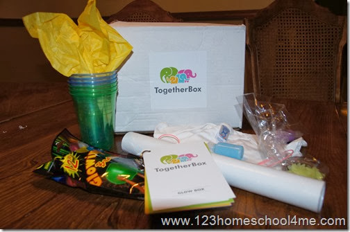 Together Box provides 3-4 FUN Family Activities Together Box provides 3-4 FUN Family Activities