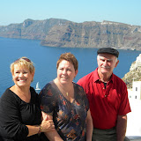 Santorini caldera in the Greek Isles