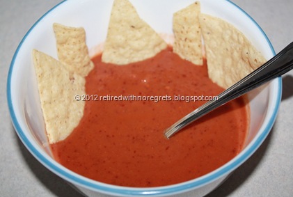 Easy Creamy Tomato Bean Soup - served Easy Creamy Tomato Bean Soup - served