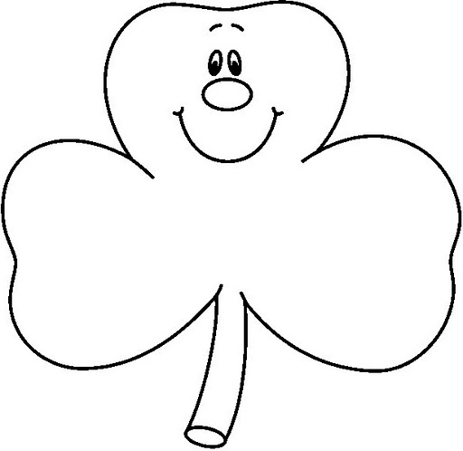 trebol para colorear