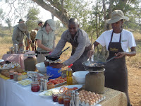 Lunch in the bush.