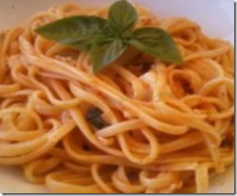 Linguine al sugo di scorfano 