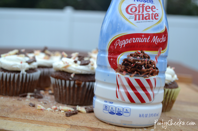 Peppermint Mocha Cupcake with Peppermint Mocha Buttercream