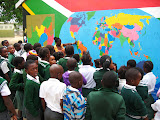 Mumsy, another one of our favorite teacher friends, brought her fourth grade class out to the World Map we painted in order to give them a geography lesson. South Africa - 461.jpg