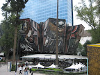 Polyforum Siquieros, near the World Trade Center; home of a variety of cultural/political/social activities