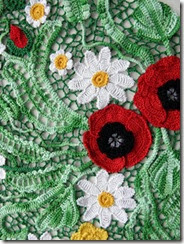irish crochet poppy top how to 4