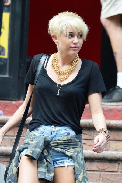 Miley Cyrus Short Hair Style