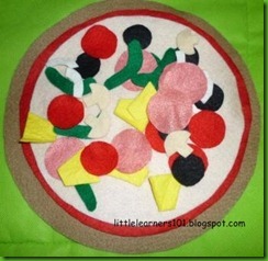 Felt pizza