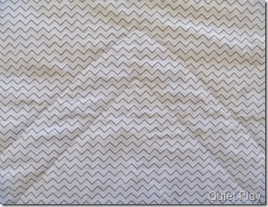 Chevron quilting on chevron back