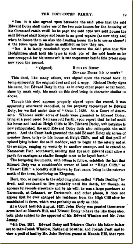 Doty-Doten Family In America - The Family of Edward Doty (14) Doty-Doten Family In America - The Family of Edward Doty (14)