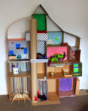 Cardboard dollhouse from Filth Wizardry Cardboard dollhouse from Filth Wizardry