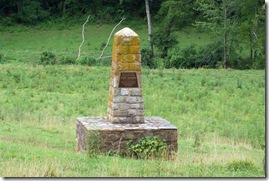 John Champe Stone Monument site of Champe's Home in Loudoun Co. VA
