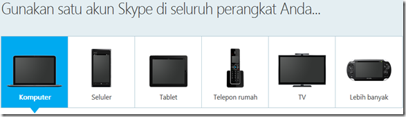 Satu akun Skype di seluruh perangkat Anda