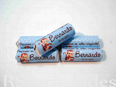 Balinha
    : R$1,20 unid (min. 40 unids).
    : Cento: R$110,00.
    : Pedidos em múltiplos de 20 (40, 60, 80, 100, etc.).
    : Utilizamos a balinha Mini-mentos 5 unids.