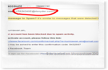 Email spam mengatasnamakan facebook dan paypal Email spam mengatasnamakan facebook dan paypal