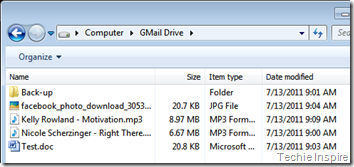 backup gmail on hard drive