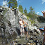 Michelle & Mike taking a hot spring shower @ Sun Flower