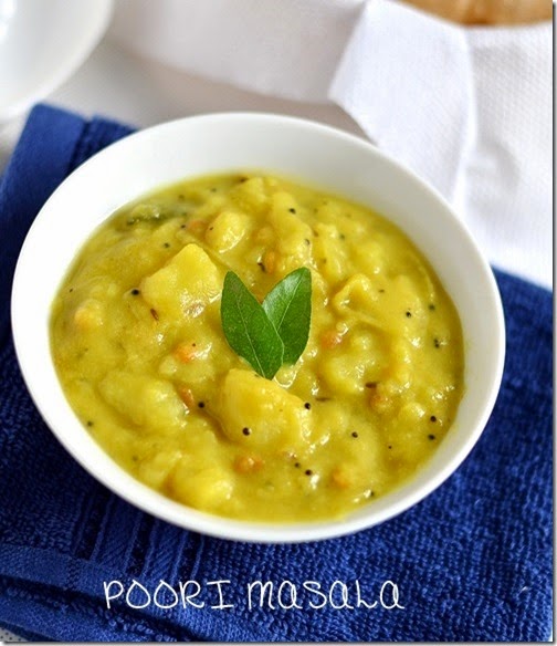 Book MASALA FOR POTATO Chitra's Food hindi MASALA POORI  recipe kurma in puri RECIPE  PURI