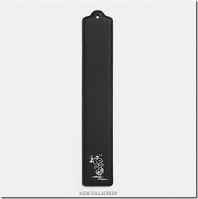 COACH X Peanuts leather bookmark - USD 30 - black 01