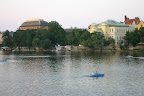 The River Vitava at dusk