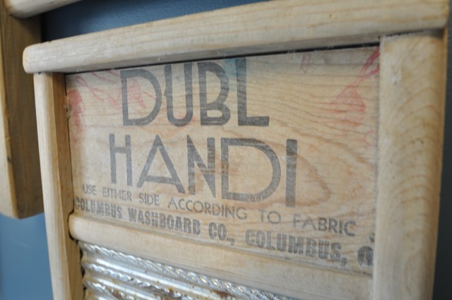 Vintage Washboards in Laundry Room