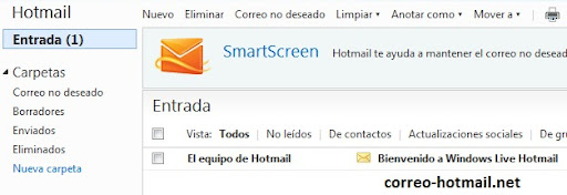Registrarse en Hotmail