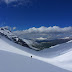Phil descending out of the Ferghana Range, Kyrgyzstan