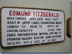 5158 Michigan - Sault Sainte Marie, MI - Museum Ship Valley Camp - Edmund Fitzgerald exhibit 5158 Michigan - Sault Sainte Marie, MI - Museum Ship Valley Camp - Edmund Fitzgerald exhibit