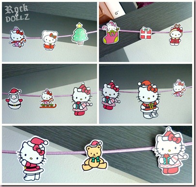 Guirnalda Hello Kitty Navidad