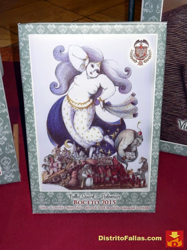 Falla Quart-Palomar 2015. Lema: "Contes orientals". Artista: José Manuel Gramaje