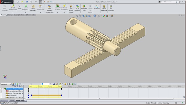 Rack and Pinion with Animation Rack and Pinion with Animation